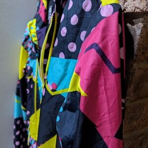Retro Black Jack Colorful Patterned Jacket